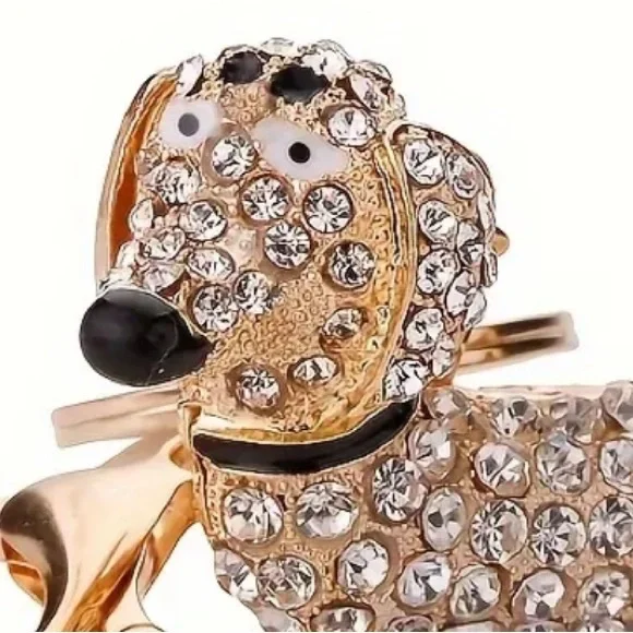 Dachshund Rhinestone Key Ring Gold Tone Dog Lover Gift New
C4 - Picture 5 of 7